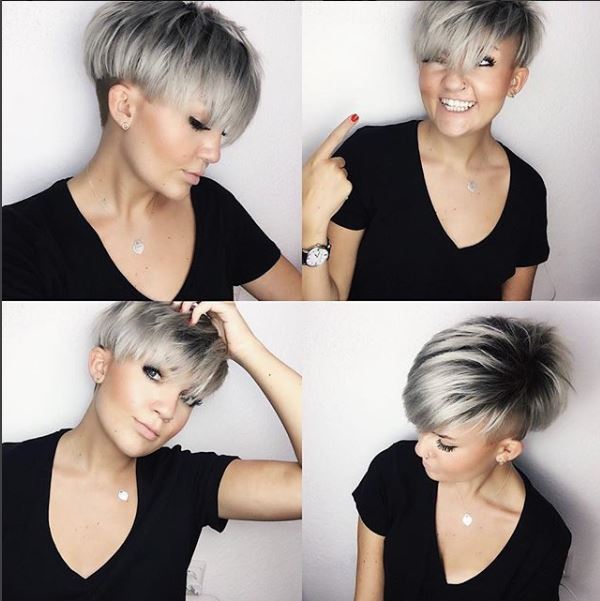 Es gibt neue trend bei grau kurzhaarfrisur...