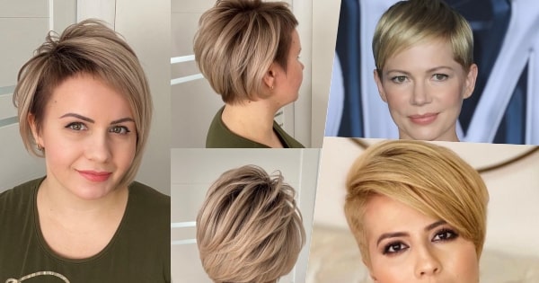Super süße Looks mit kurzen Frisuren für runde Gesichter