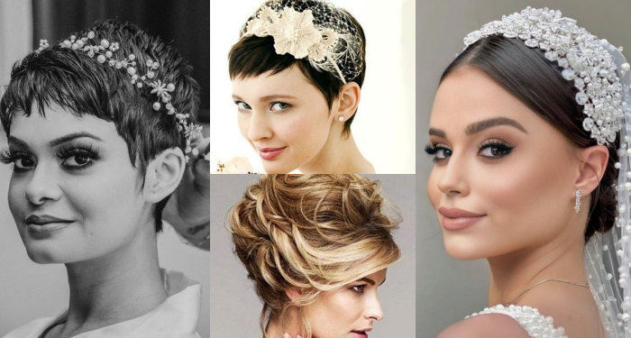 15 wunderschöne kurze Frisuren für den Hochzeitstag