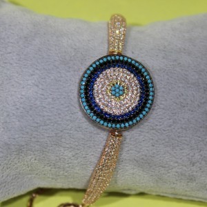 Büyük Nazar Boncuk Taşlı Bileklik