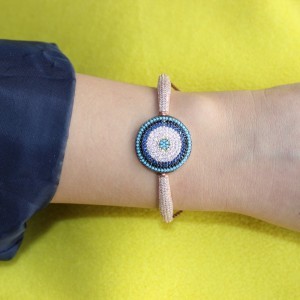 Büyük Nazar Boncuk Taşlı Bileklik