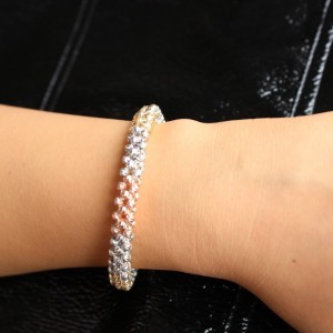 Çok Renkli Gümüş 925 Ayar Bileklik