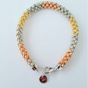 Çok Renkli Gümüş Bileklik