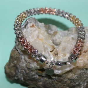 Çok Renkli Gümüş Bileklik