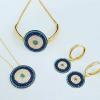 925 Ayar Gümüş Gold Nazar Set