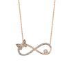 Kelebek Motifli Sonsuzluk Kolye