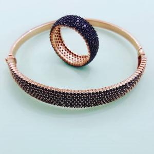 925 Ayar Gümüş Bileklik ve Yüzük Set