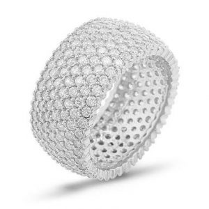 7 Sıra Beyaz Renk Tamtur Yüzük