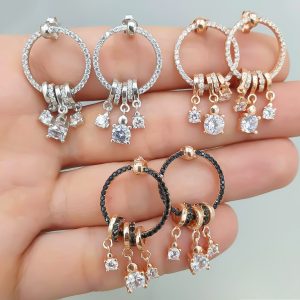 Tektaş Sallantılı Gümüş Küpe