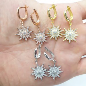 Kutup Yıldızı Gümüş Küpe